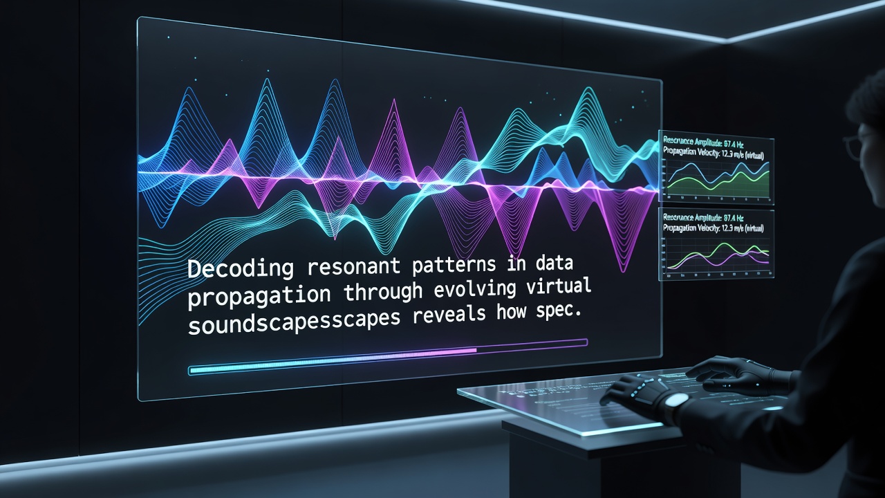 Diagram illustrating data packet resonance across multiple virtual soundscape layers in a peer-to-peer network
